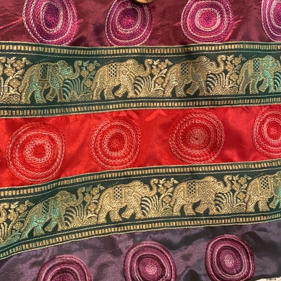 Vintage Hippie Boho  bohemian  Shoulder Bag with Elephants India Eastern - Picture 7 of 12